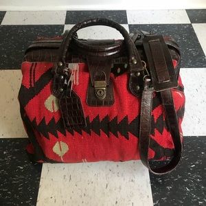 Vintage Kilim Rug Carpet Doctor Bag